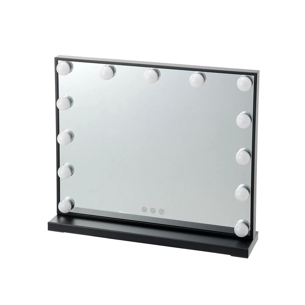 Rectangular LED lighting makeup mirror