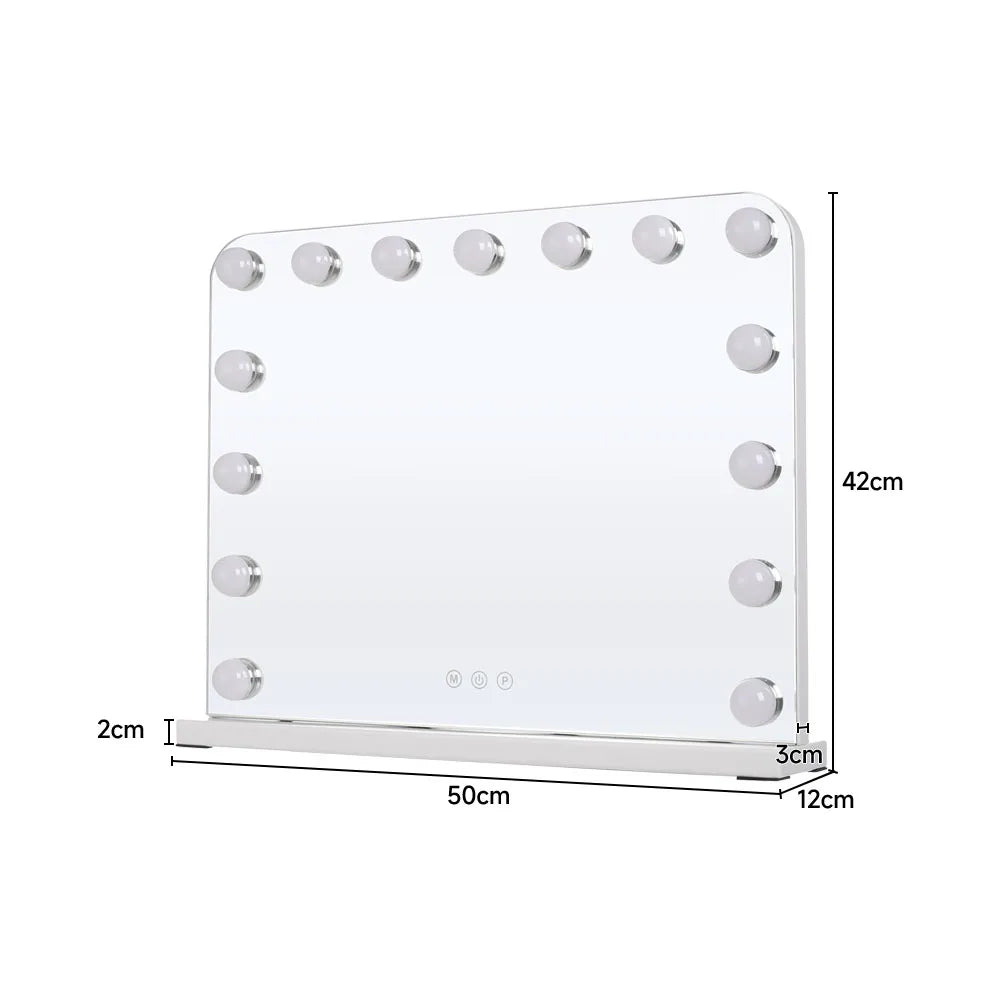 Makeup mirror with three dimming modes