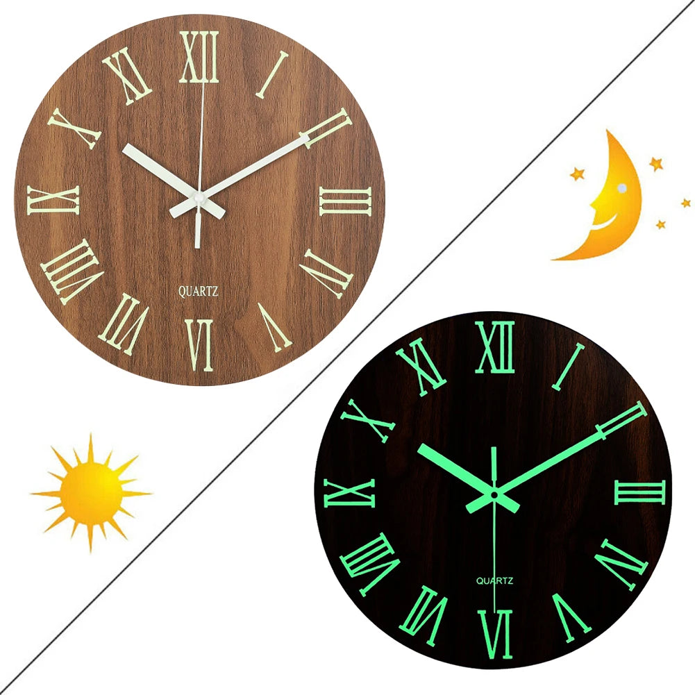 Wood Silent Wall Clock