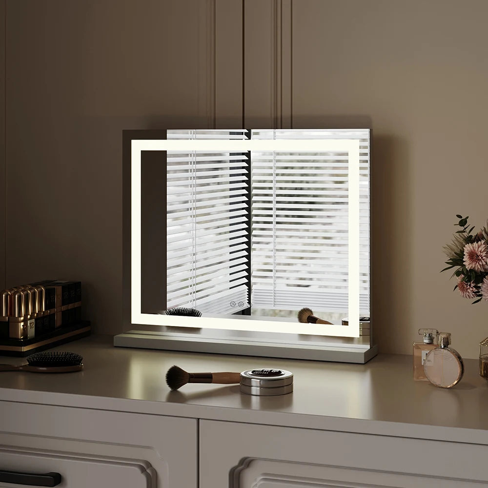 Modern dressing mirror with LED light
