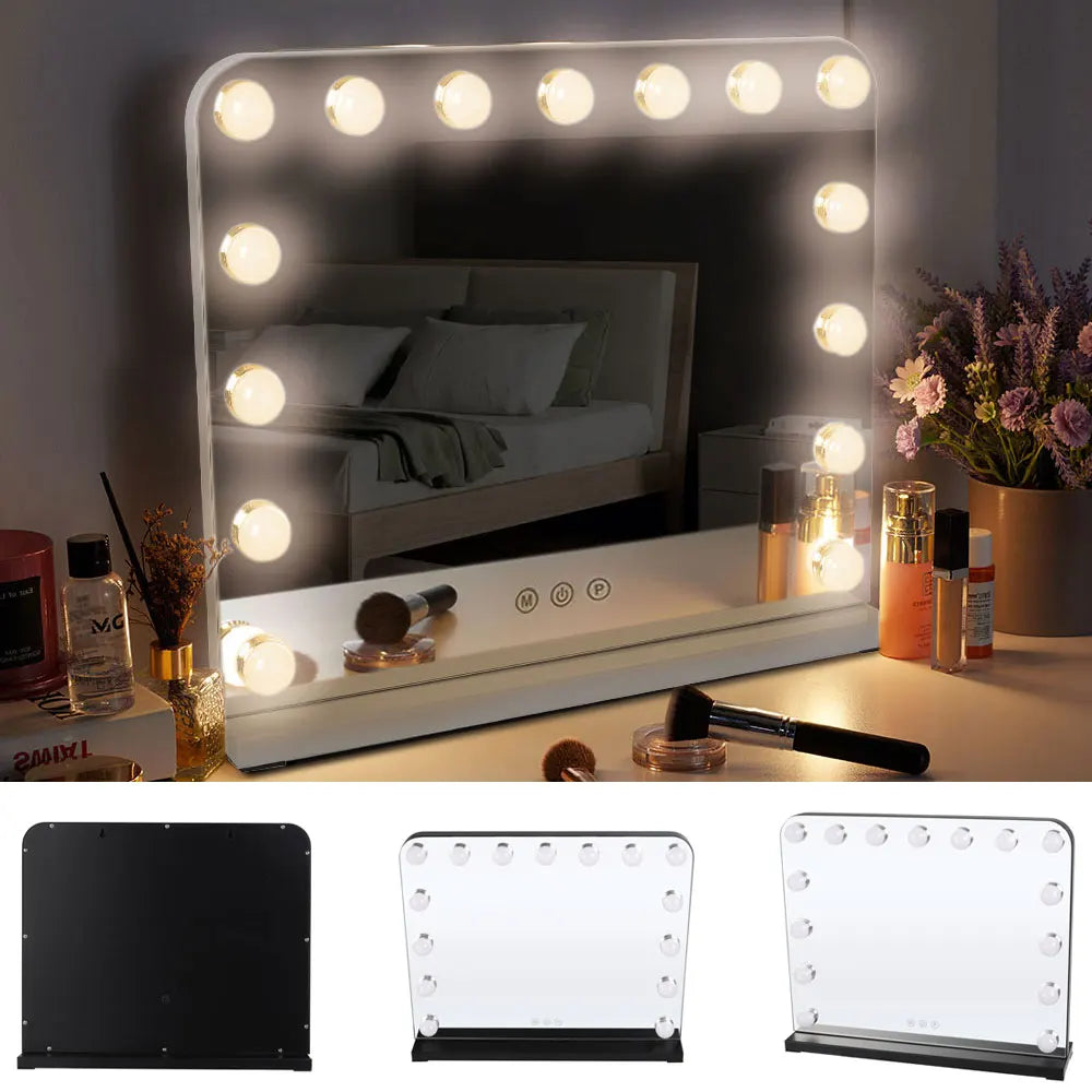 Makeup mirror with three dimming modes