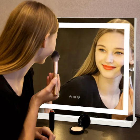 Modern dressing mirror with LED light